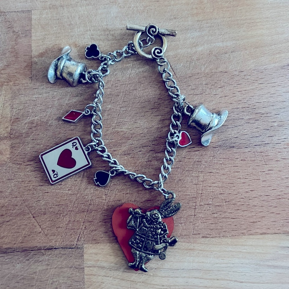 Alice in wonderland toggle bracelet